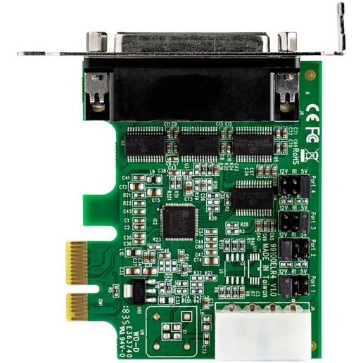 StarTech.com 4-port PCI Express Low Profile RS232 Serial Adapter Card