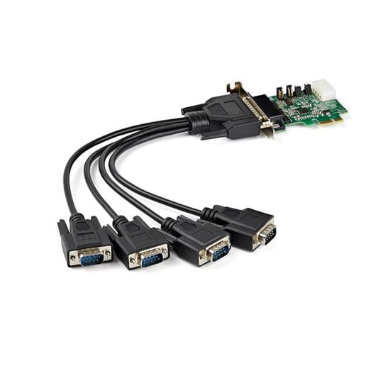 StarTech.com 4-port PCI Express Low Profile RS232 Serial Adapter Card