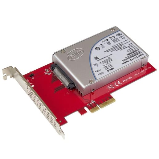 StarTech.com U.2 to PCIe Adaptor for 2.5" U.2 NVMe SSD - SFF-8639 - x4 PCI Express 3.0