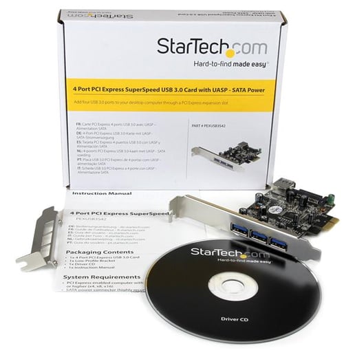 StarTech.com 4-Port PCI Express USB 3.0 Card