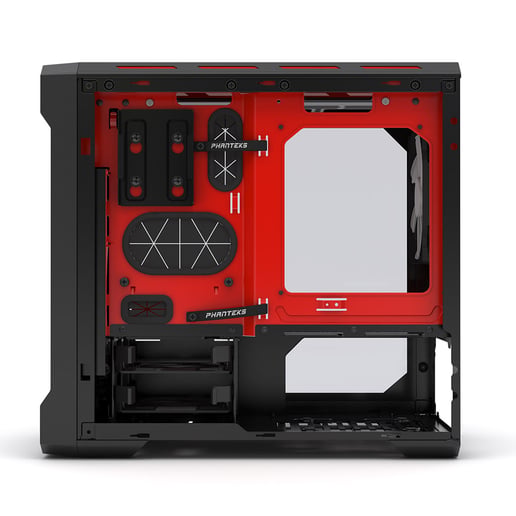 Phanteks Evolv ITX Tempered Glass ITX Gaming Case - Red USB 3.0