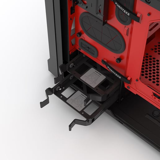Phanteks Evolv ITX Tempered Glass ITX Gaming Case - Red USB 3.0