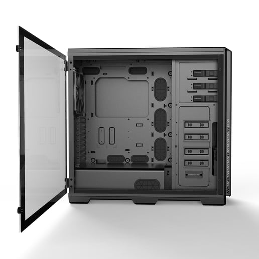 Phanteks Enthoo Pro TG Full Tower Gaming Case - Black 