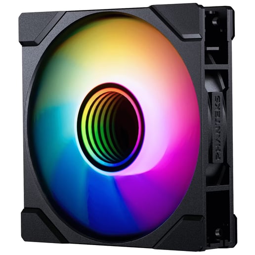 Phanteks M25 Gen2 120mm Reversed Airflow DRGB PWM Triple Fan Pack in Black