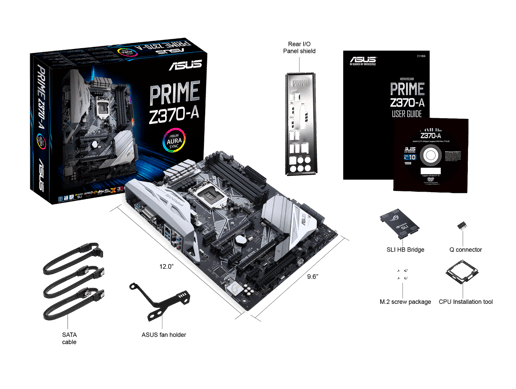 ASUS PRIME Z370-A ATX Motherboard for Intel LGA1151 CPUs