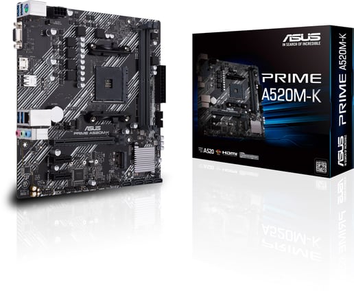 ASUS Prime A520M-K mATX Motherboard for AMD AM4 CPUs