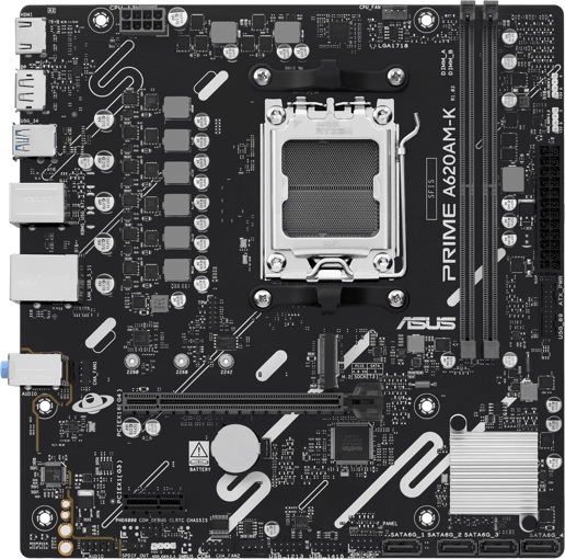 ASUS Prime A620AM-K mATX Motherboard for AMD AM5 CPUs
