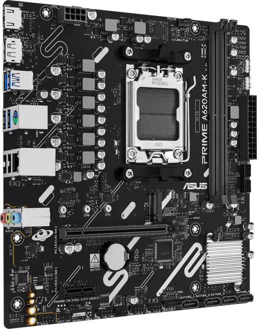 ASUS Prime A620AM-K mATX Motherboard for AMD AM5 CPUs