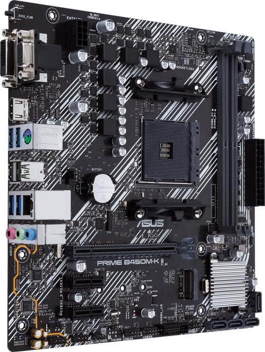 ASUS Prime B450M-K II mATX Motherboard for AMD AM4 CPUs