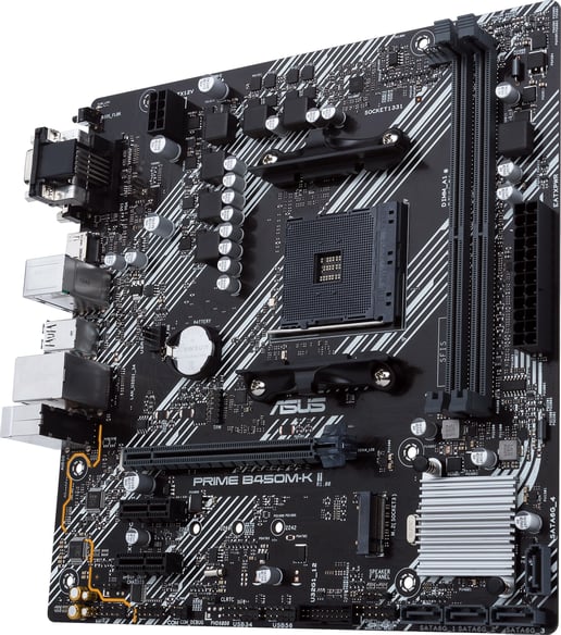 ASUS Prime B450M-K II mATX Motherboard for AMD AM4 CPUs
