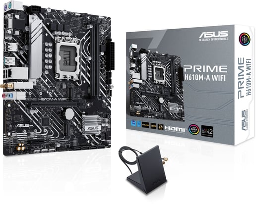ASUS Prime H610M-A WIFI mATX Motherboard for Intel LGA1700 CPUs