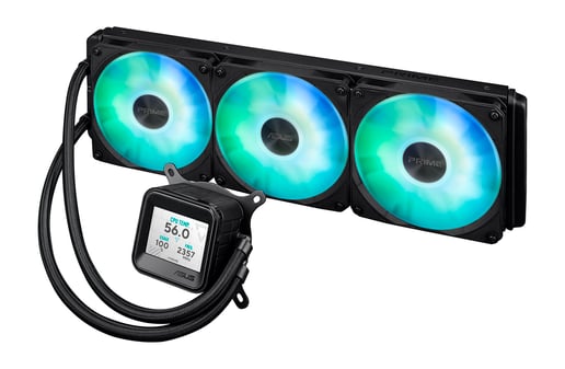 ASUS Prime LC 360 ARGB LCD 360mm Liquid CPU Cooler in Black