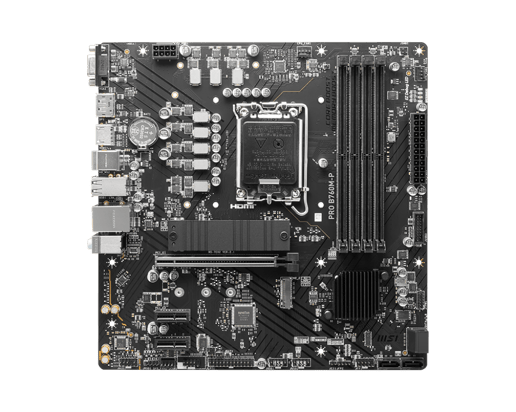MSI PRO B760M-P mATX Motherboard for Intel LGA1700 CPUs