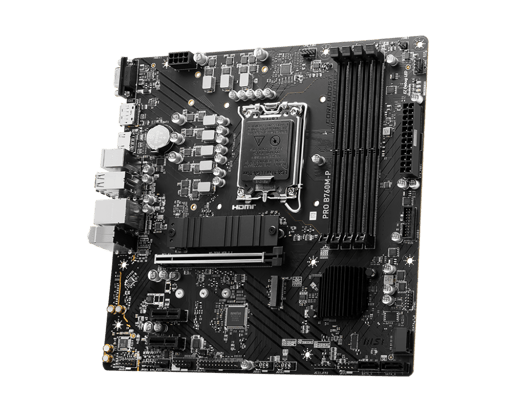 MSI PRO B760M-P mATX Motherboard for Intel LGA1700 CPUs