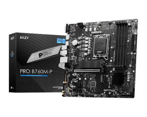 MSI PRO B760M-P mATX Motherboard for Intel LGA1700 CPUs