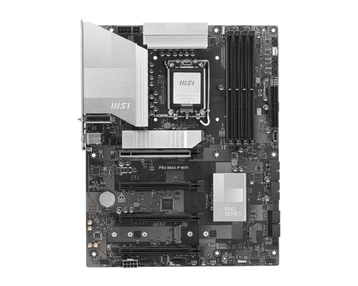MSI PRO B860-P WIFI ATX Motherboard for Intel LGA1851 CPUs