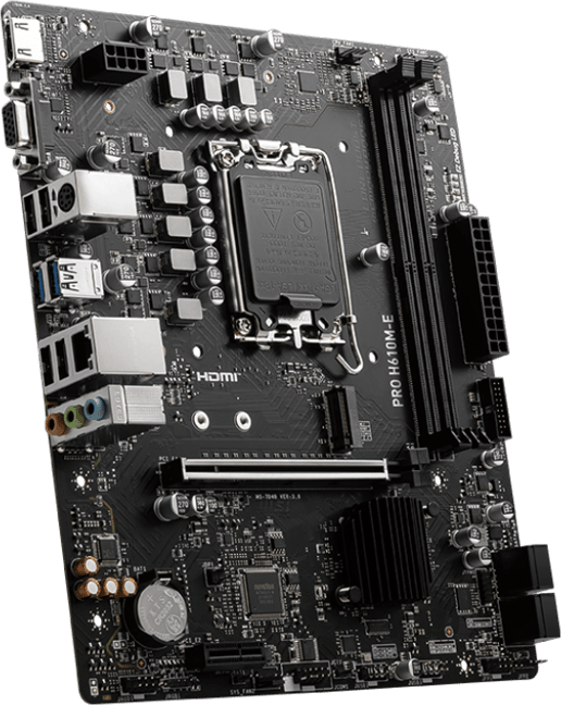 MSI PRO H610M-E mATX Motherboard for Intel LGA1700 CPUs