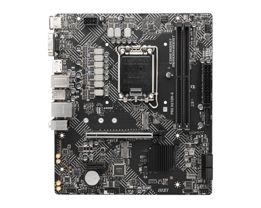 MSI PRO H610M-G mATX Motherboard for Intel Socket 1700 CPUs