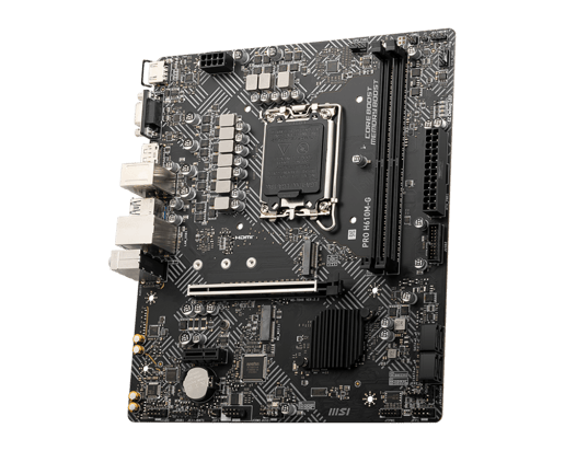 MSI PRO H610M-G mATX Motherboard for Intel Socket 1700 CPUs