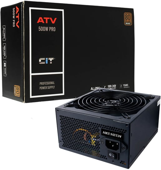 500W CiT ATV Pro 80 Plus Bronze PSU
