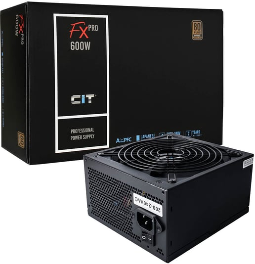 600W CiT FX Pro 80 Plus Bronze PSU