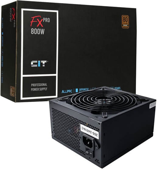 CiT FX Pro 800W Power Supply 80 Plus Bronze