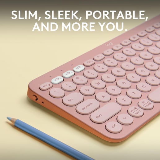 Logitech Pebble Keys 2 K380s Wireless Keyboard - Tonal Rose