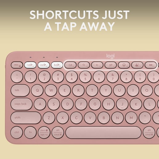 Logitech Pebble Keys 2 K380s Wireless Keyboard - Tonal Rose