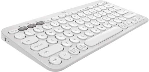Logitech Pebble Keys 2 K380s Wireless Keyboard - Tonal White
