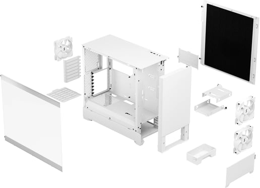 Fractal Pop Silent Mid Tower Case - White 
