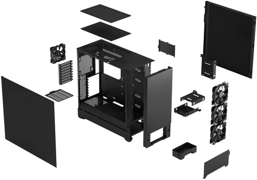 Fractal Design Pop XL Silent Full Tower Case - Black 