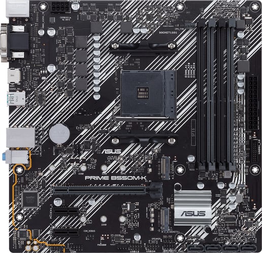 ASUS Prime B550M-K mATX Motherboard for AMD AM4 CPUs