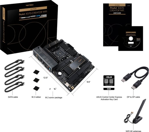 ASUS ProArt X570-Creator WiFi ATX Motherboard for AMD AM4 CPUs