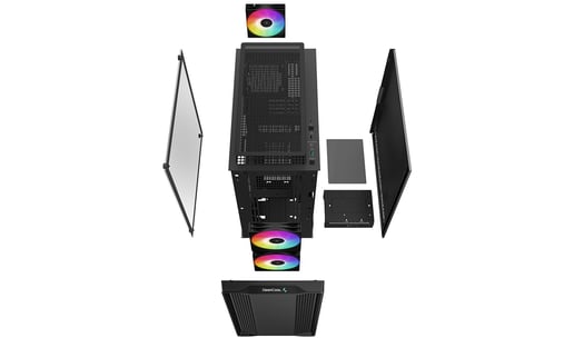DeepCool CC360 ARGB Mid Tower Gaming Case - Black 