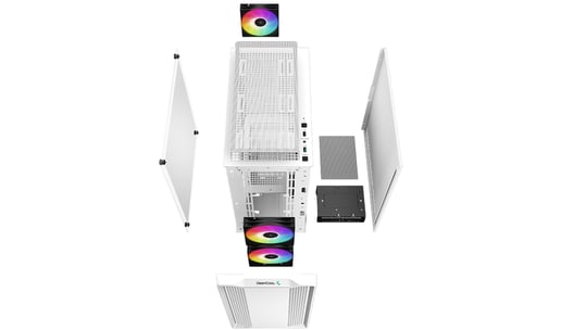 DeepCool CC360 WH ARGB Mid Tower Gaming Case - White 