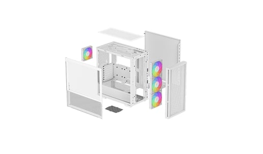 DeepCool CH560 WH Mid Tower Case - White 