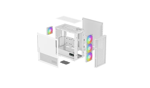 DeepCool CH560 DIGITAL WH Mid Tower Case - White 