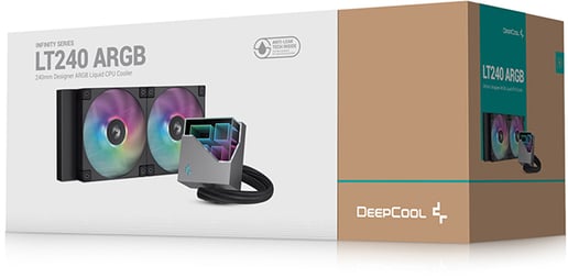 DeepCool LT240 ARGB 240mm Liquid CPU Cooler in Black