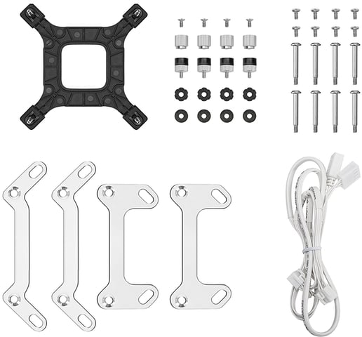 DeepCool LT240 WH ARGB 240mm Liquid CPU Cooler in White