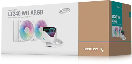 DeepCool LT240 WH ARGB 240mm Liquid CPU Cooler in White