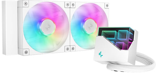 DeepCool LT240 WH ARGB 240mm Liquid CPU Cooler in White
