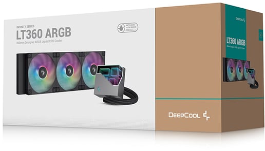 DeepCool LT360 ARGB 360mm Liquid CPU Cooler in Black