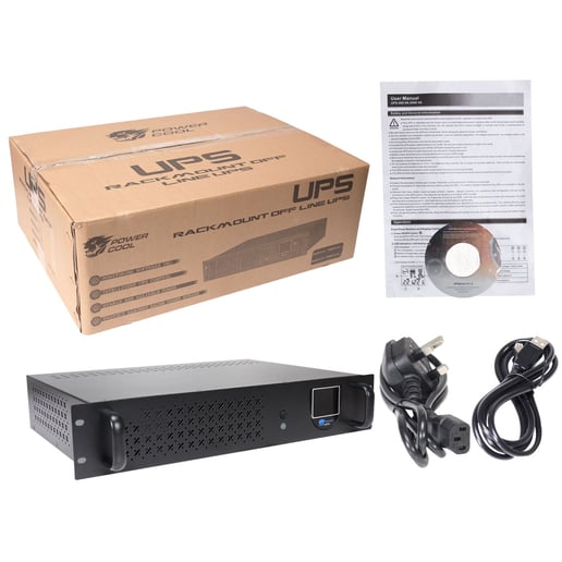 Powercool Rack-Mount Off-Line 850VA UPS with LCD & USB Monitoring