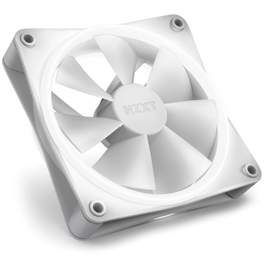 NZXT F120 RGB Duo 120mm Triple Fan Pack in White