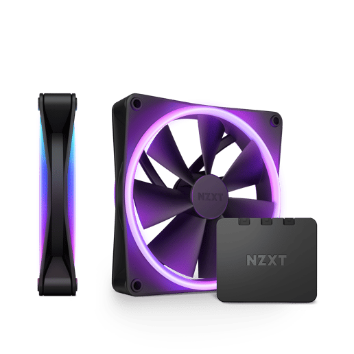 NZXT F140 RGB DUO 140mm Twin Fan Pack Black