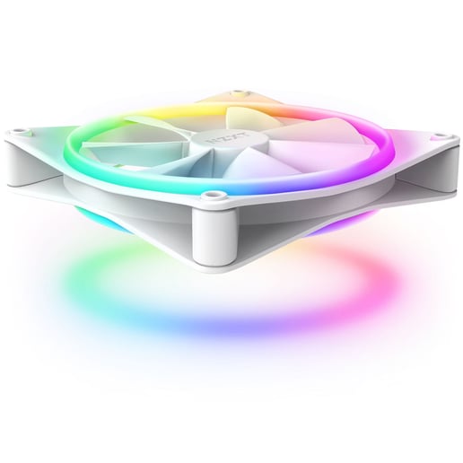 NZXT F140 RGB DUO Twin Pack 140mm Chassis Fans in White