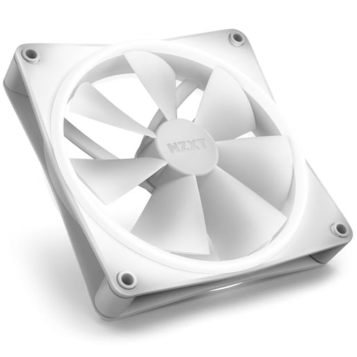 NZXT F140 RGB DUO Twin Pack 140mm Chassis Fans in White