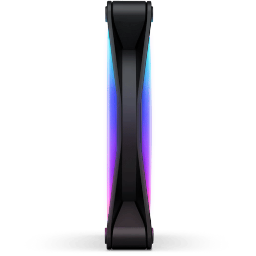 NZXT F140 RGB Duo 140mm Chassis Fan in Black
