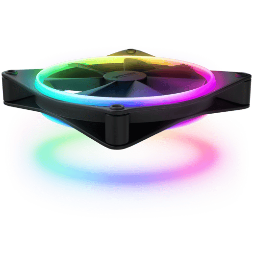 NZXT F140 RGB Duo 140mm Chassis Fan in Black