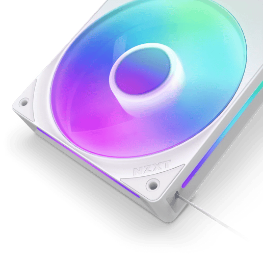 NZXT F280 RGB Core 280mm Uni-body Fan in White